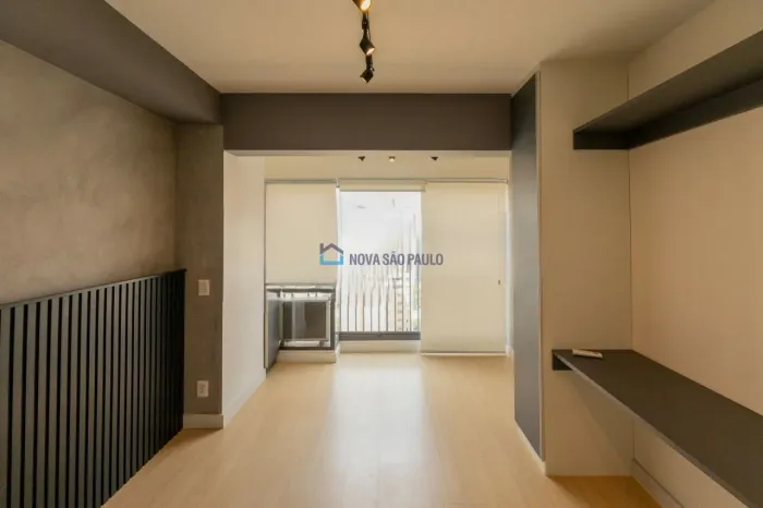 Studio moderno para locação na Consolação - 43m² com varanda e lazer completo