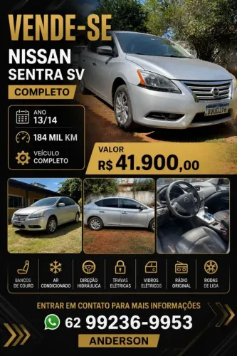 Nissan Sentra SV 2.0 Flexstart 16V Aut. 2014