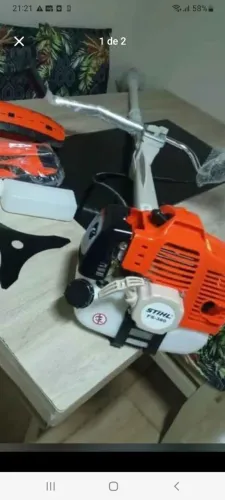 Roçadeira stihl nova funcionando perfeitamente