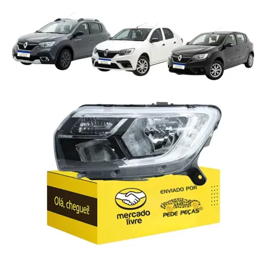 Farol Sinaleira Logan 2020 2021 2022 23 24 2025 C/led L.e Esquerdo/motorista