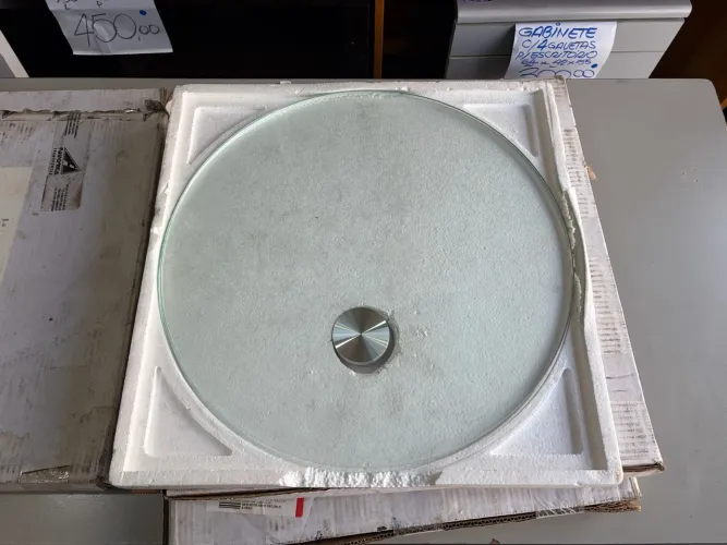 Vidro redondo para mesa de centro 45cm diametro