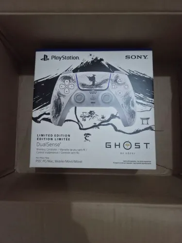 LACRADO Controle Sem Fio DualSense PS5, Edição Limitada Ghost of Yôtei, Preto