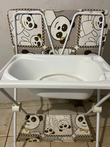 Banheira Infantil Galzerano Panda Com Suporte