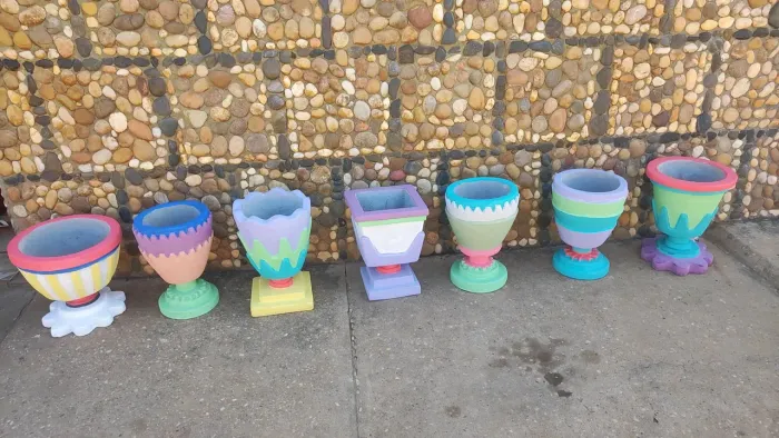 Vasos de cimento Artesanais- peças únicas exclusivas, feita a mão! Super resistente