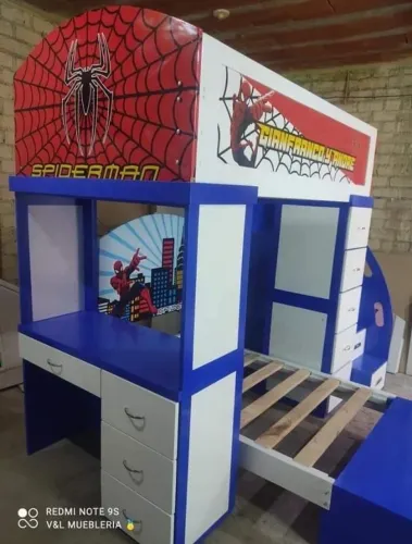 Cama beliche homem aranha