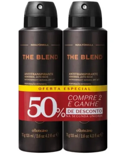 Kit Desodorante Antitranspirante Boticario The Blend (2 unidades, Pauzinhos, 1 Gram)<br>
