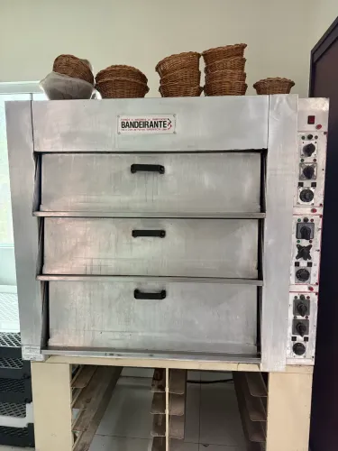 Forno de lastro com vapor 3 câmaras 