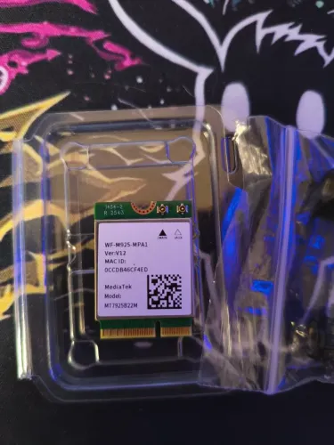 Adaptador m.2 Wi-fi 7 tri-band 2.4/5/6G 5.4Gbps + bluetooth 5.3 MediaTek MT7925B22M