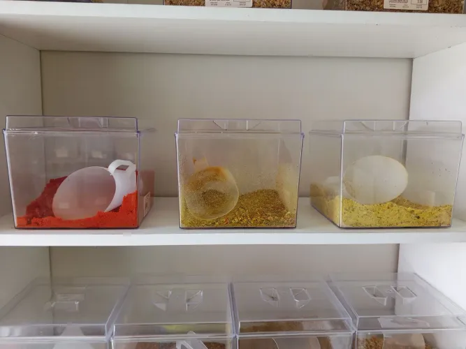 Potes de acrílico 3, 3LT para loja 