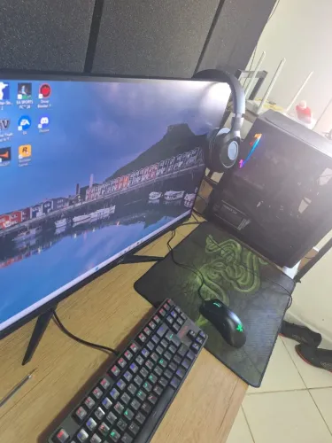 PC gamer completo placa de video + kit razer + i5 11geração 16gb ram ssd