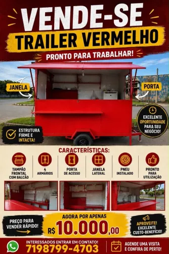 Trailler pronto pra trabalhar!