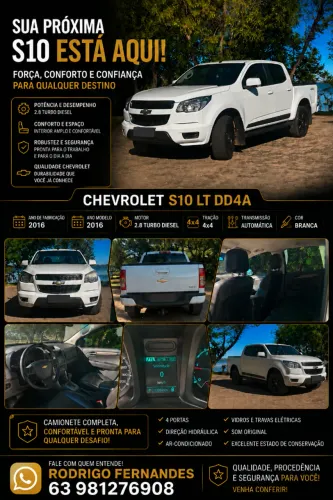 Chevrolet S10 Pick-up LT 2.8 TDI 4X4 CD Diesel AUT 2016