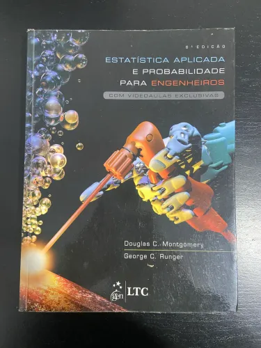 Livro Estatística Aplicada e Probabilidade para Engenheiros - Usado em Excelente Estado