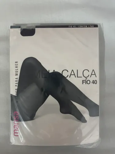 Meia calça fio 40 TAM P cor preto