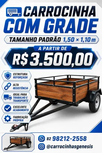 Carrocinha com Grade