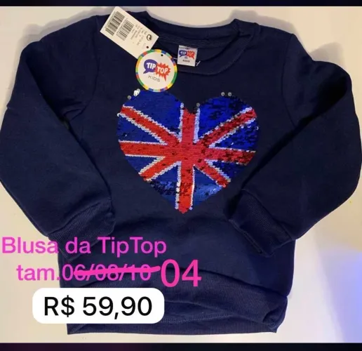 Blusa Infantil de Frio Tip Top