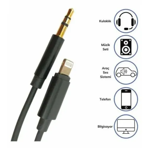 Cabo P2 Auxiliar Áudio Para iPhone Lightning - R$ 34,99