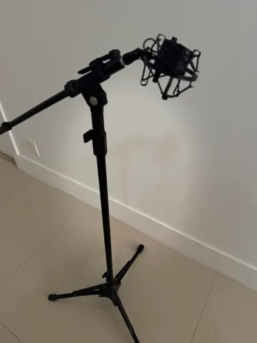 Shock mount para mic + pedestal