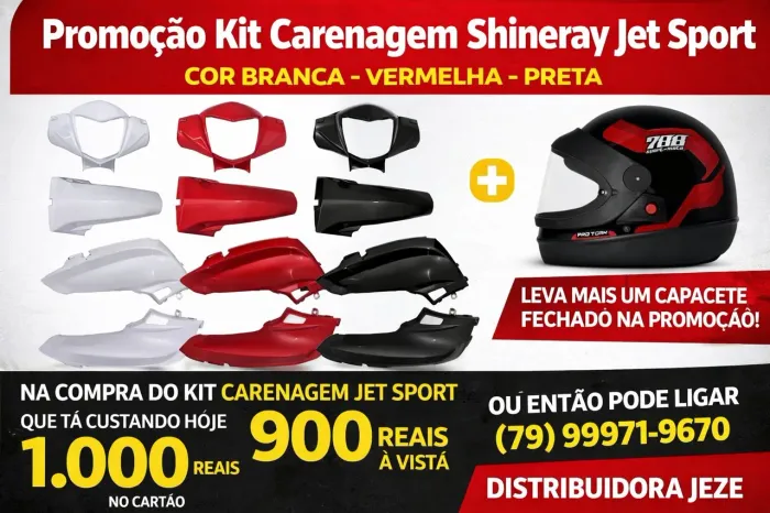 Kit carenagem jet sport Shineray 