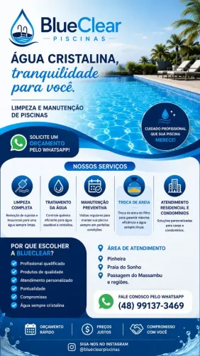 Piscina Limpa e Cristalina | BlueClear Piscinas