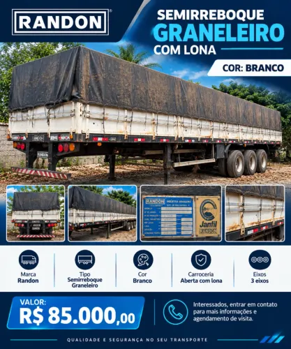 SEMIRREBOQUE BRANCO | R$ 85.000