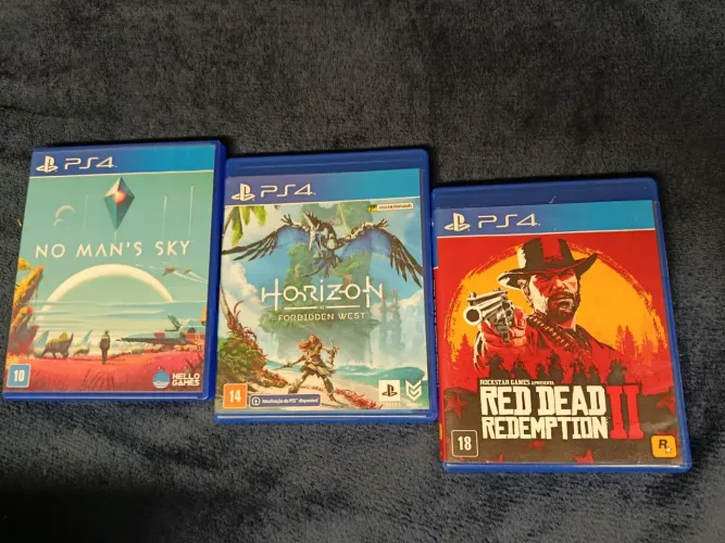 Red dead 2, Horizon Forbidden west e No Man's Sky