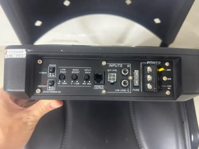 SUBWOOFER AUTOMOTIVO SLIM AMPLIFICADO MTECH