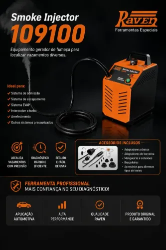 Raven 109100 - Máquina de Fumaça para Teste de Vazamentos
