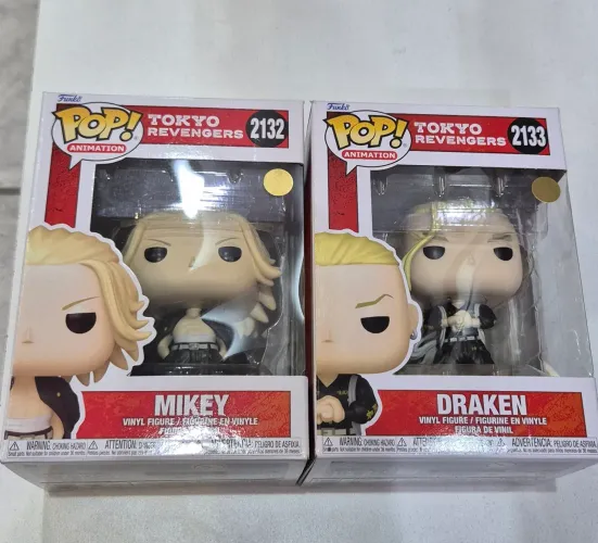Kit com 2 funkos anime - tokyo revengers