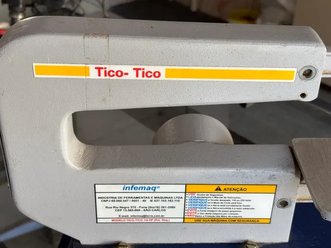Serra Tico-Tico de Bancada Infemaq 1/4 HP - Relíquia/Profissional (Bivolt)