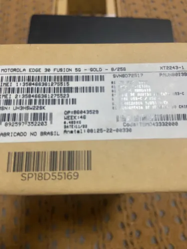 Motorola edge 30 fusion 8/256GB usado com duas capinhas