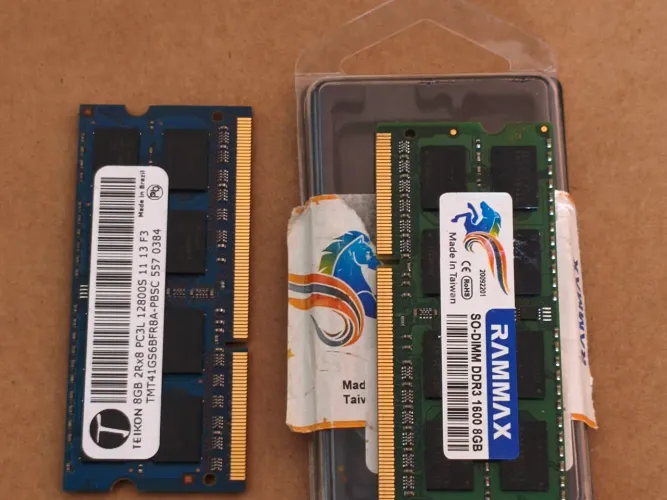 Vendo 02 memória DDR3 8GB de Notebook