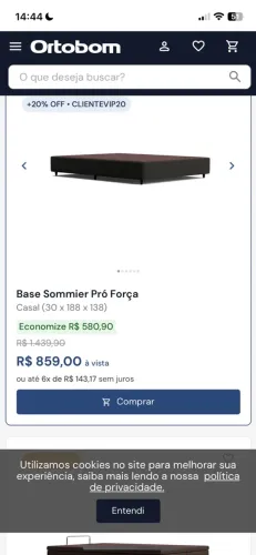 Base de cama ortobom