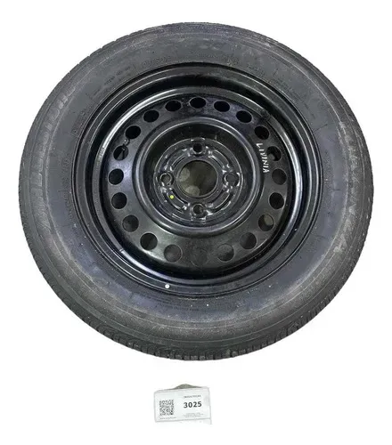 Estepe Roda + Pneu Bridgestone 185/65 Aro 15 Tiida Gran Liv Prata