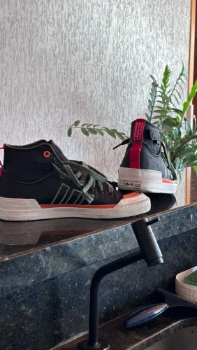 Tênis Adidas Nizza Hi DL Original GZ2653 Preto/Verde - Tam. 40/41