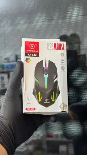 Mouse Gamer com Fio e LED Colorido Kapbom KA-643 - Pronta Entrega