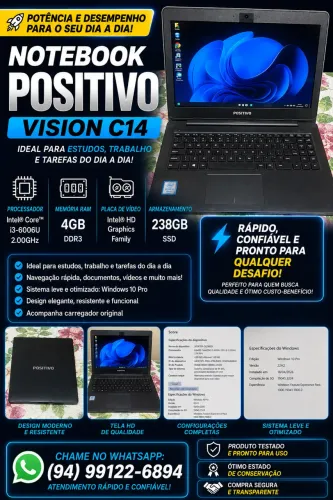 VENDO NOTEBOOK POSITIVO