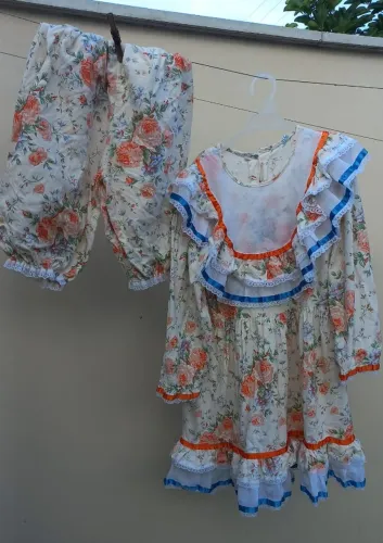 Vestido junino tamanho m ( serve entre 5 a 7 anos )