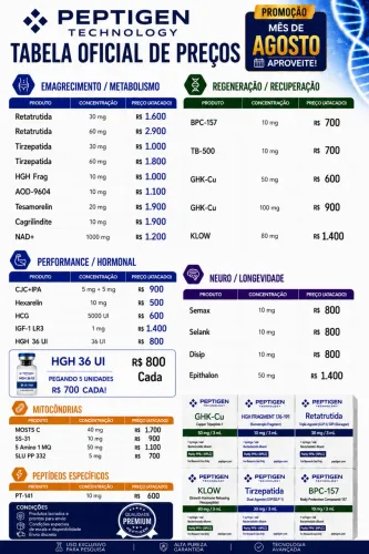 Lista de Preços!