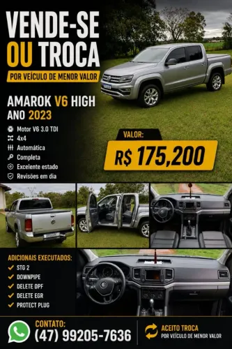 Volkswagen Amarok Highline CD 3.0 4X4 TB Dies. Aut. 2023