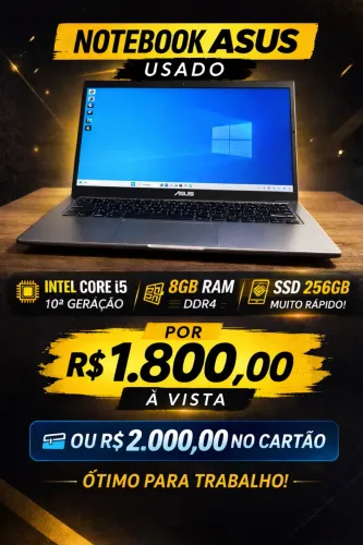 NOTEBOOK ASUS - RÁPIDO I5
