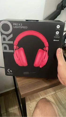 Headset Gamer Logitech G Pro X 2 Lightspeed Sem Fio Magenta