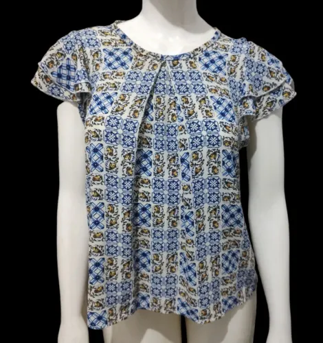Blusa estampa de azulejo português
