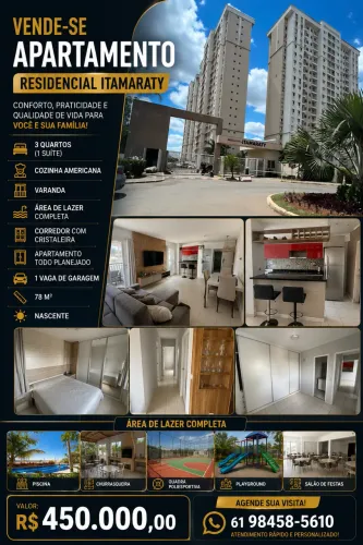 Vendo Apartamento 3 quartos Itamaraty Taguatinga