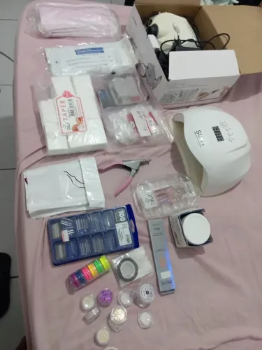 ? Kit completo para alongamento de unhas - materiais e equipamentos