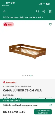 CAMA JUNIOR 78 cm Vila