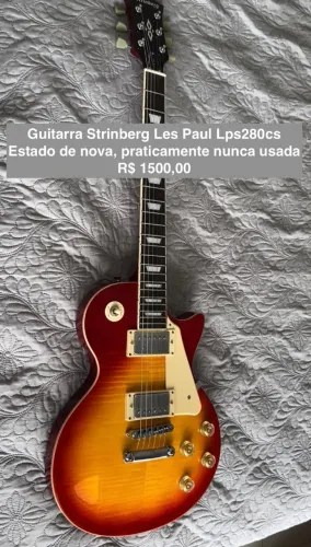 Guitarra Strinberg Les Paul Lps280cs, usada 3x, Barbada