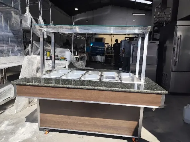Buffet Self Service Quente 10 Cubas GN Inox Restaurante