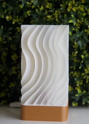 Luminária de mesa waves abajur