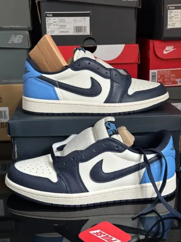 jordan air jordan 1 low og obsidian - tamanho 41, original #1090